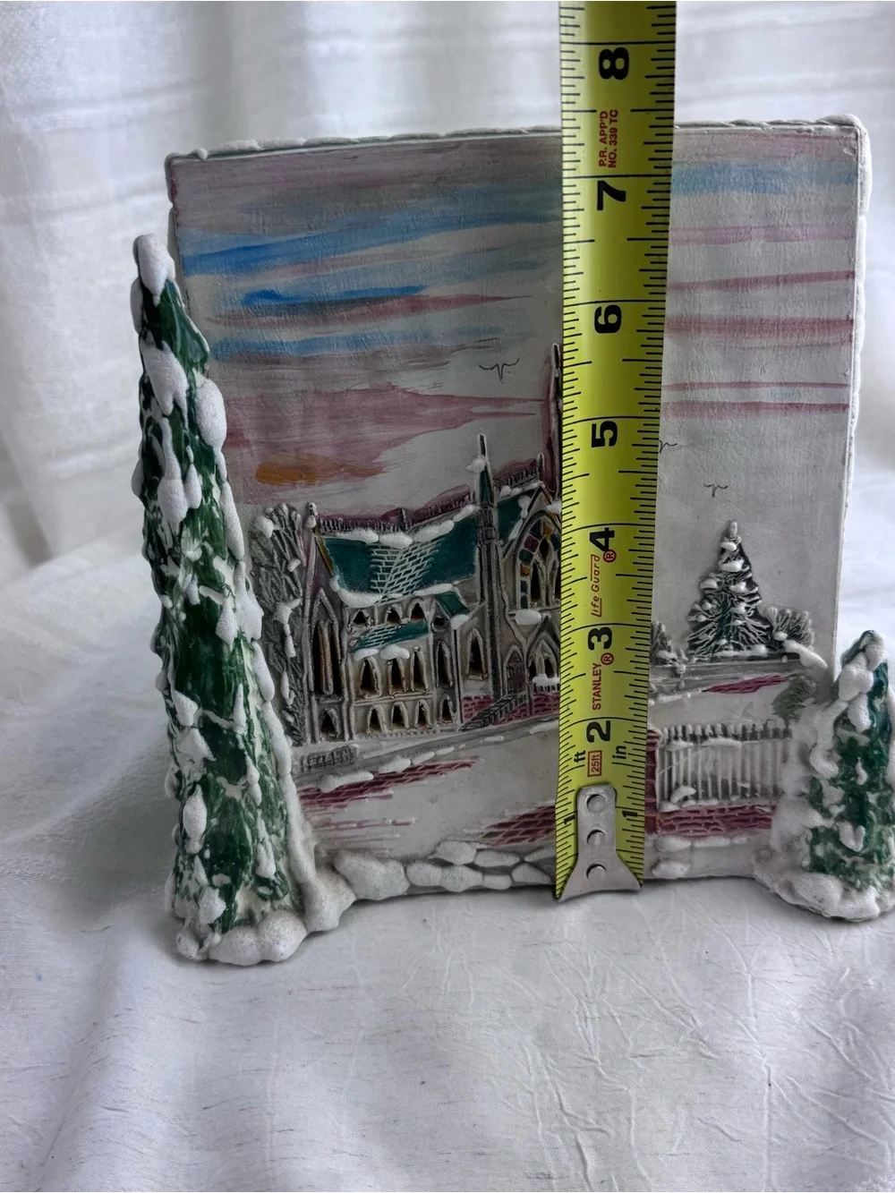 Rare Vintage Walter Brockmann Gothic Cathedral Christmas Nightlight Signed.